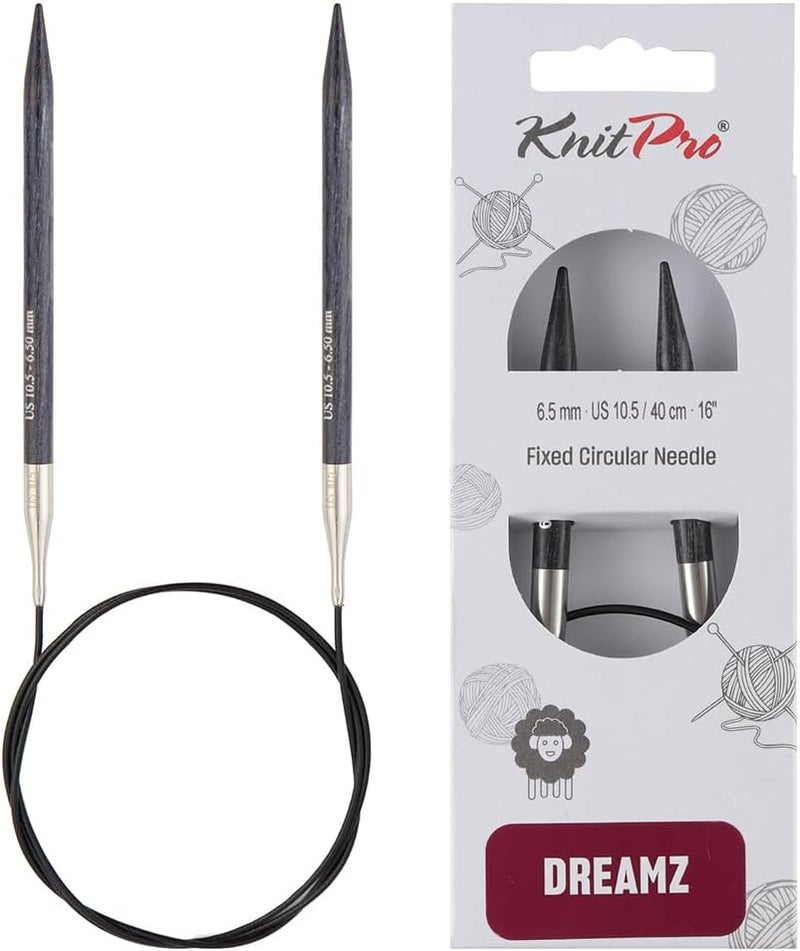Knit Pro Dreamz Fixed Circular Needles 16" (40cm) | US Size 10.5 (6.5mm) - Image 1